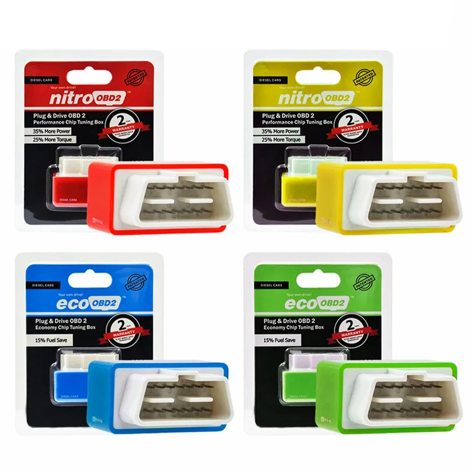 Nitro ECO OBD2 Fuel Saver Chip Reader Automotive Truck Enhanced Mini OBDII Tuner Box Power