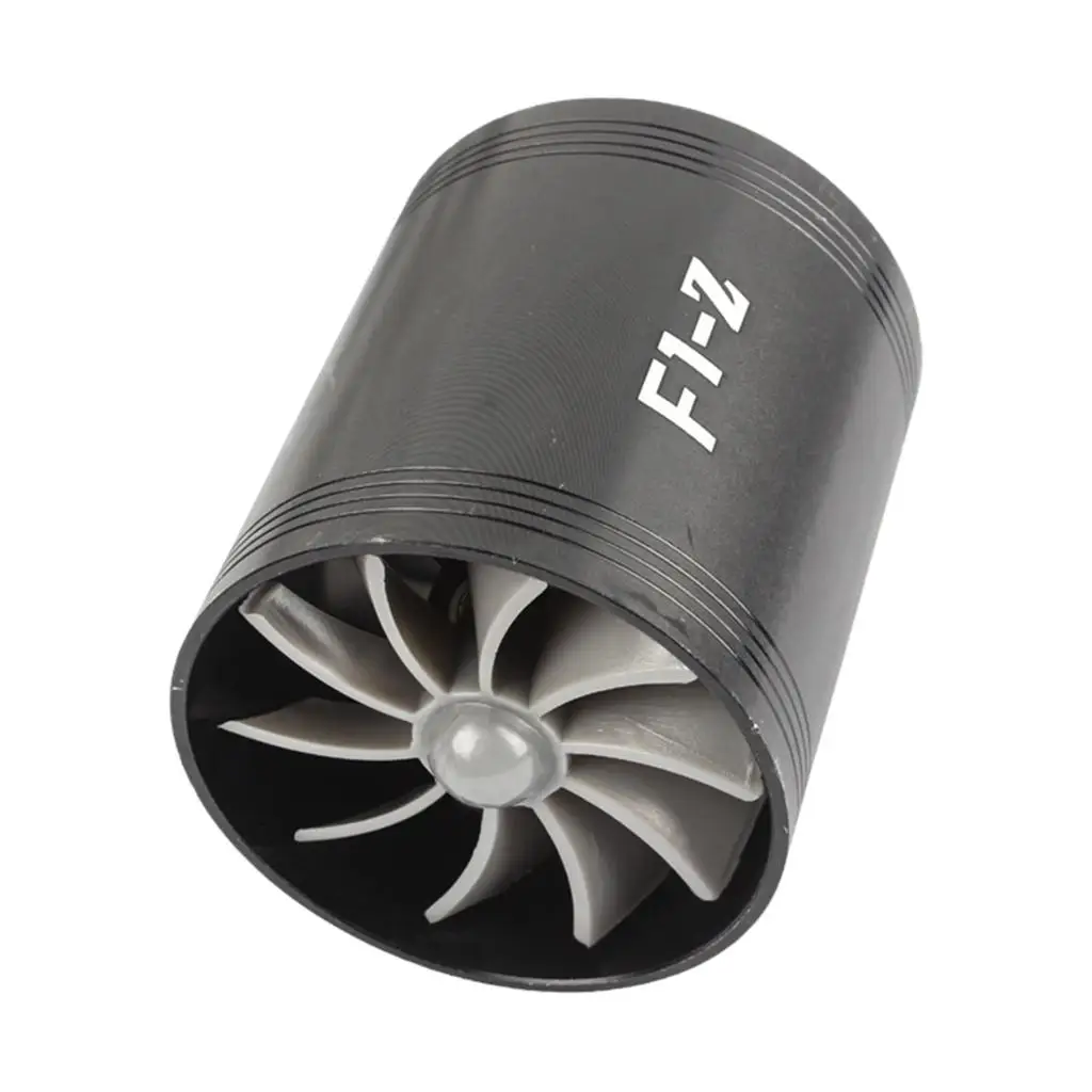 Double Turbonator Acceleration System Turbo High Power Aluminum Alloy Air Intake Gas Saver