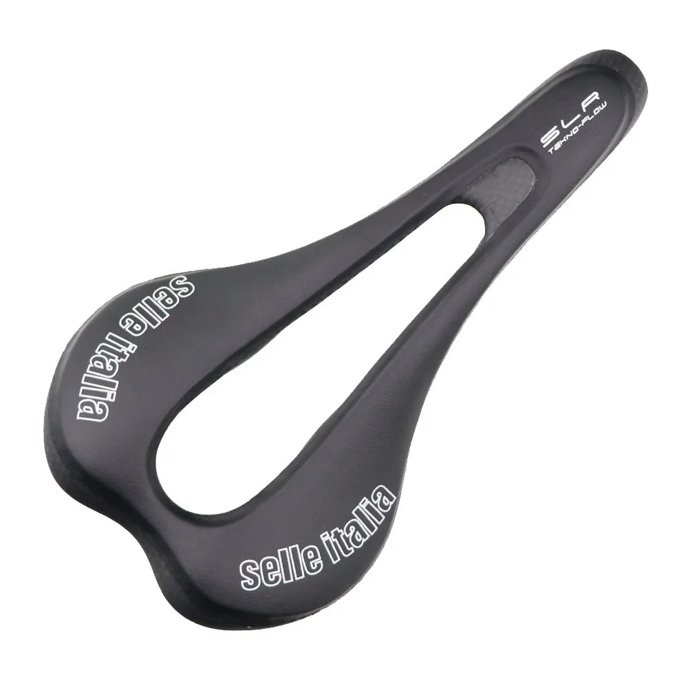 Selle Italia Lightweight Carbon Bike Saddle SLR Tekno-Flow Full Carbon Shell Saddles Road 