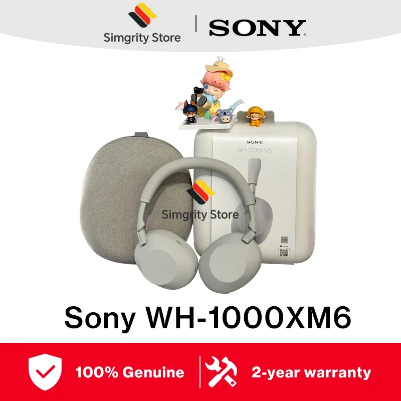 Sony WH-1000XM6 Flagship Noise Cancelling Over-Ear Wireless Bluetooth Headphones, Signatur
