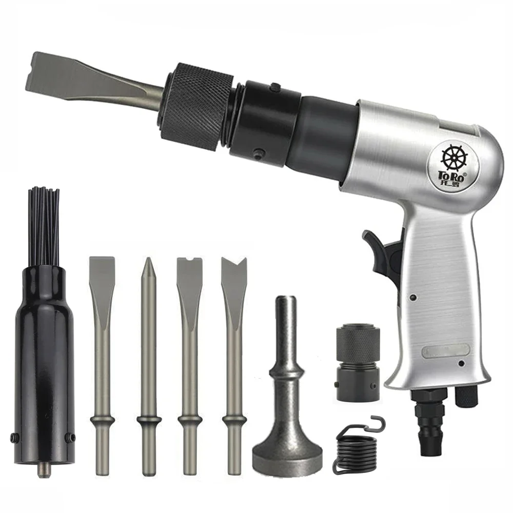 150/190/250mm Air Hammer Industrial Air Shovels Set Mini Air Chisel Multifunctional Pneuma