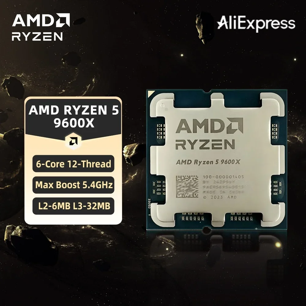 AMD Ryzen 5 9600X CPU Max Boost Up to 5.4GHz 6-Core 12-Thread Socket AM5 Desktop Gaming Pr