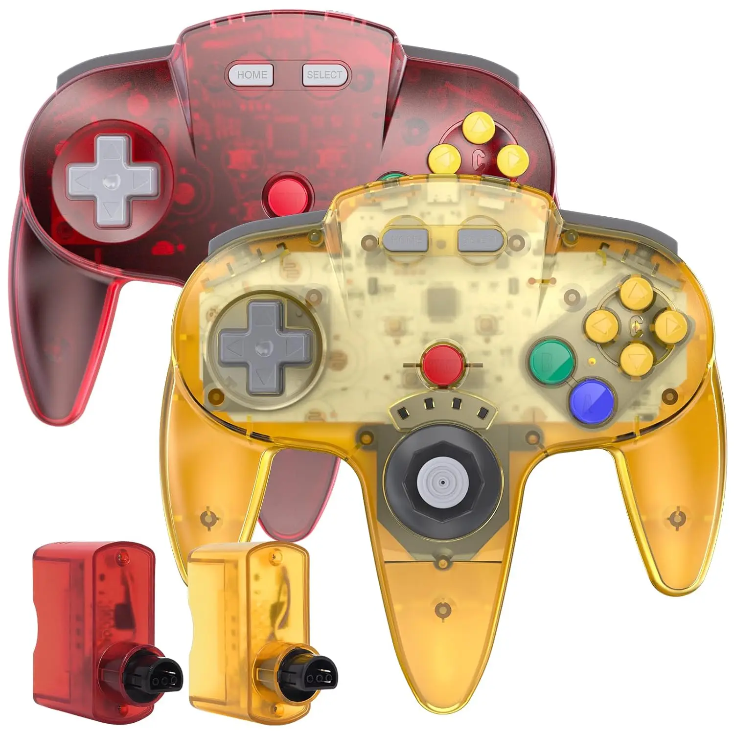 2.4 GHz Wireless for N64 Controller, for N64 Receiver, Compatible with N64 Console - (Rech