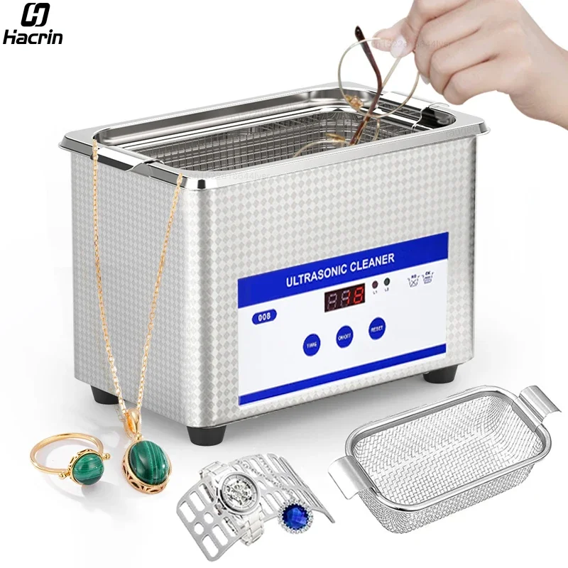 Hacrin Ultrasonic Cleaner for Jewelry & Glasses (40kHz)