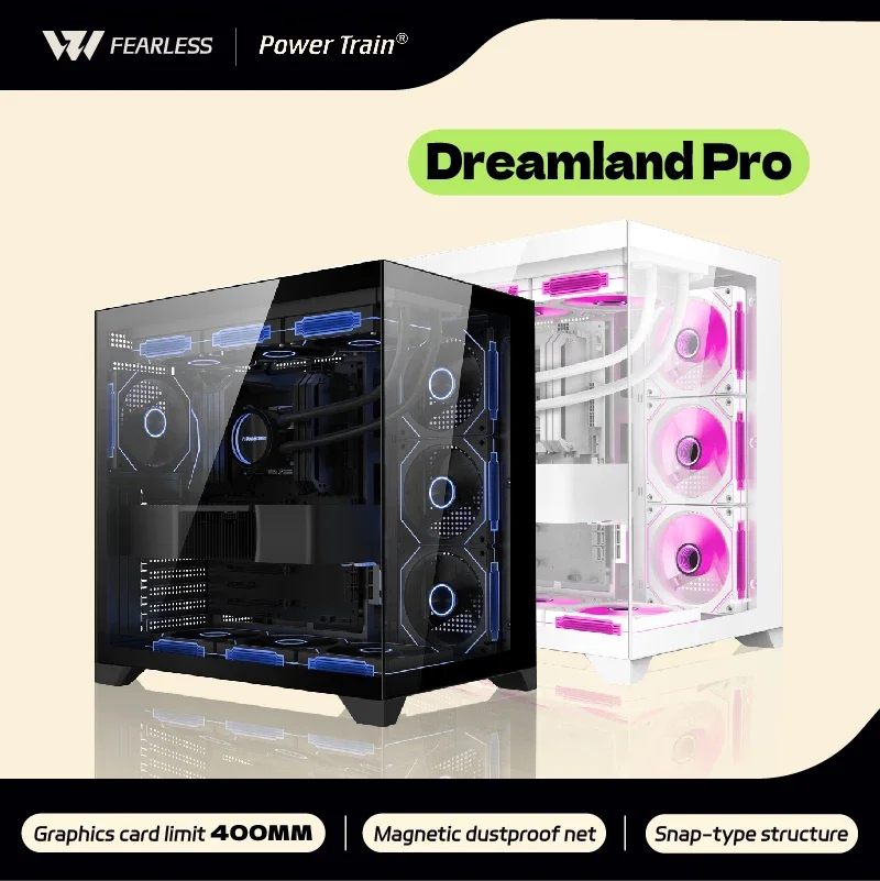 Power train Dreamland PRO ATX motherboard PC gaming 360 water-cooled Sea view room Double-