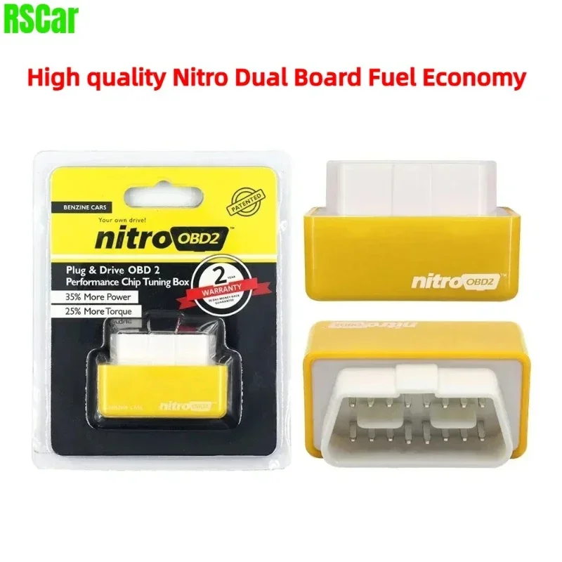Best Nitro Dual Board Fuel Economy Chip Tuning ECO OBD2 Plug and Drive 15% Fuel Save Eco