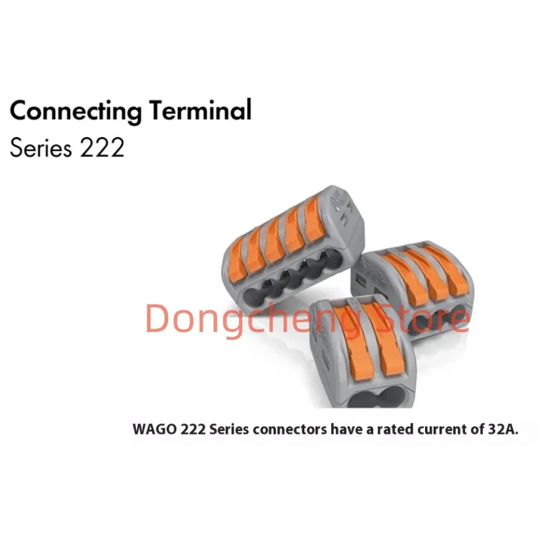 WAGO 222 Series Lever Wire Connectors (20-Pack)