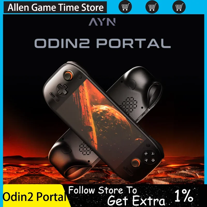 AYN Odin 2 Portal Odin2 Portal Handheld Game Console 7Inch 120HZ Screen 8000mAh 8Gen2 Open