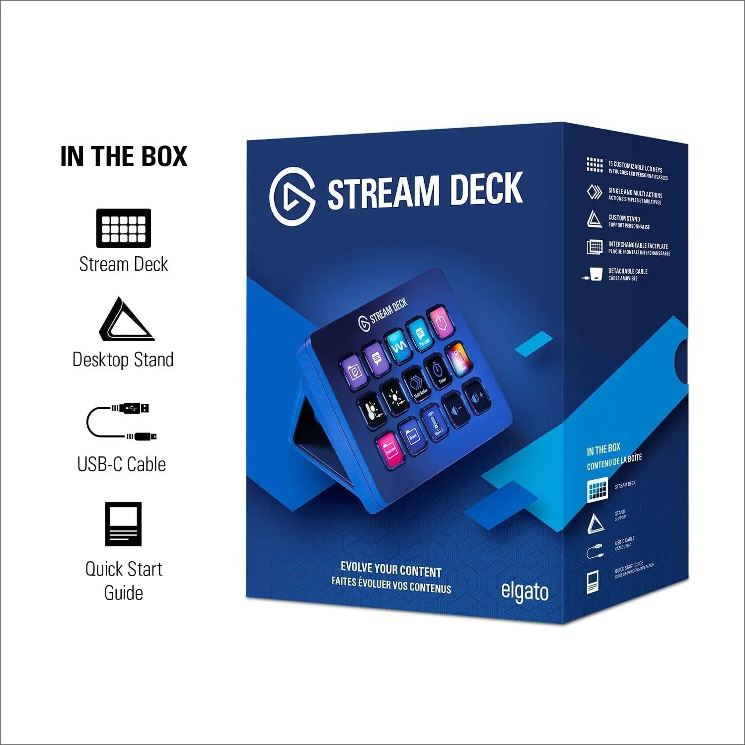 Elgato Stream Deck MK.2 Studio Keyboard Lcd Button 15 Keys Live Content Creation Controlle
