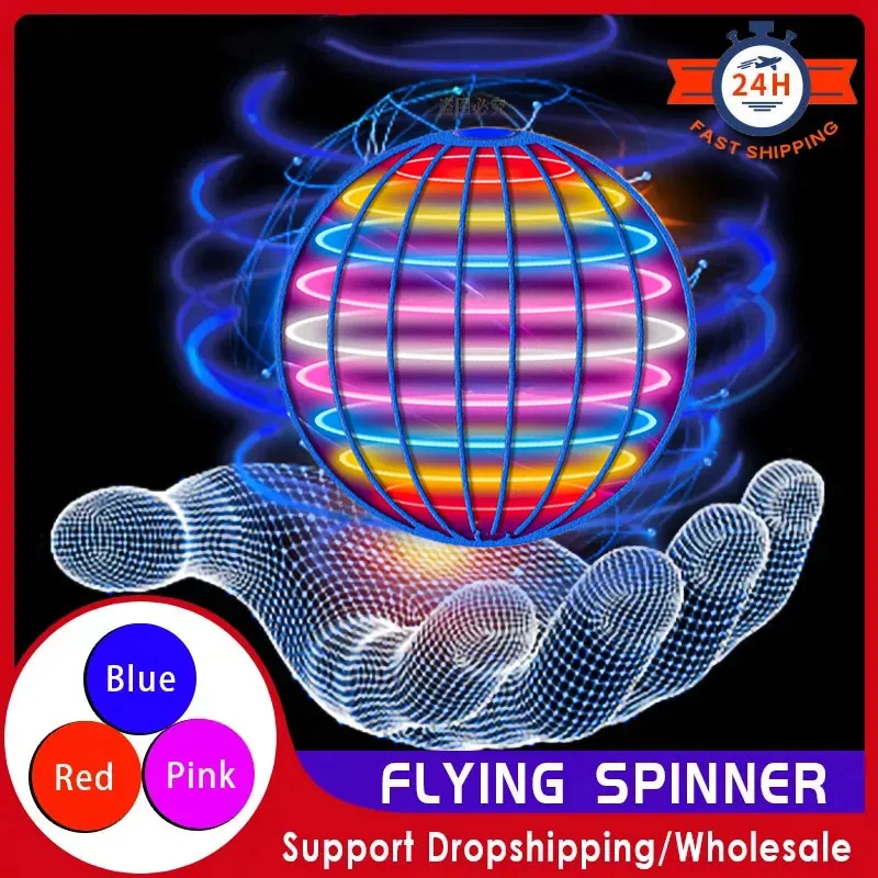 LED Flying Spinner Ball with Hover Technology