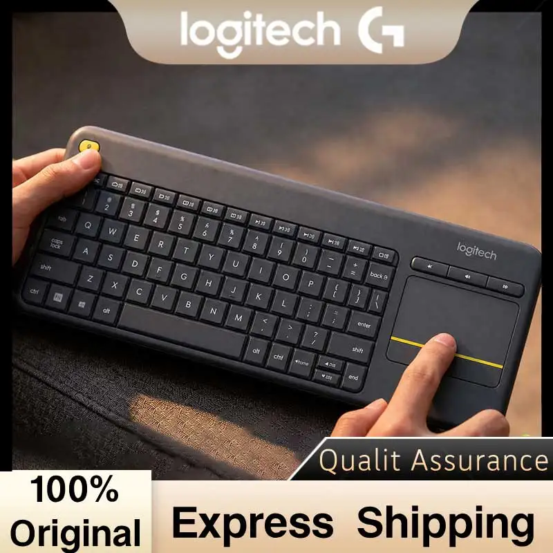 Logitech K400 Plus Wireless Keyboard with Touchpad, TV Keyboard Long Battery Life for Wind