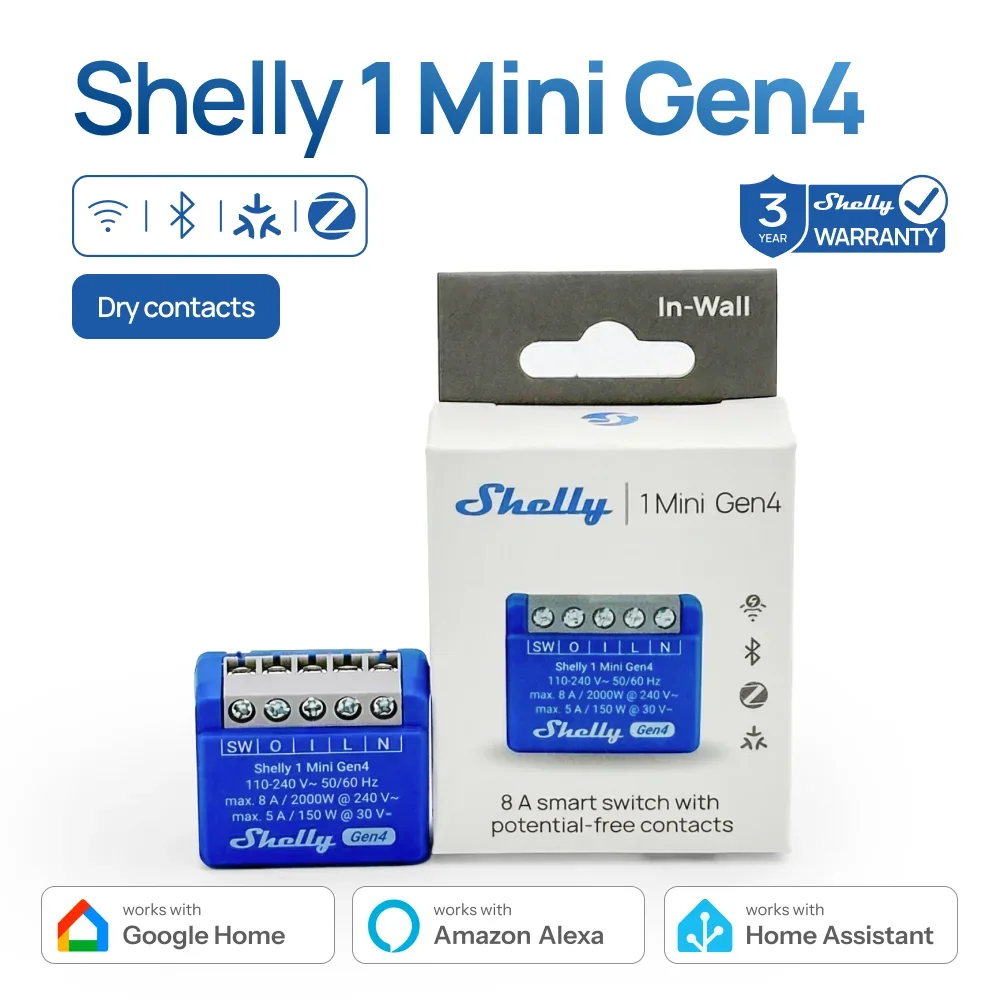 Shelly 1 Mini Gen4 Smart Relay Switch
